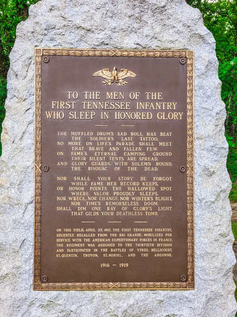 Percy Warner Park - World War 1 Monument