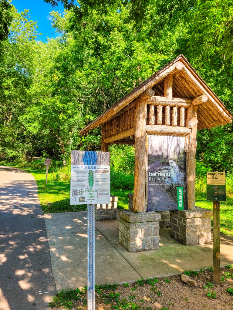 Deep Well Trailhead and Entrance at Percy Warner Park