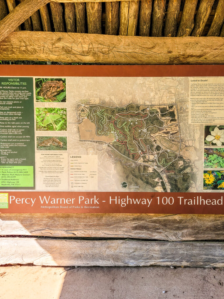 Highway 100 Trailhead at Percy Warner Park