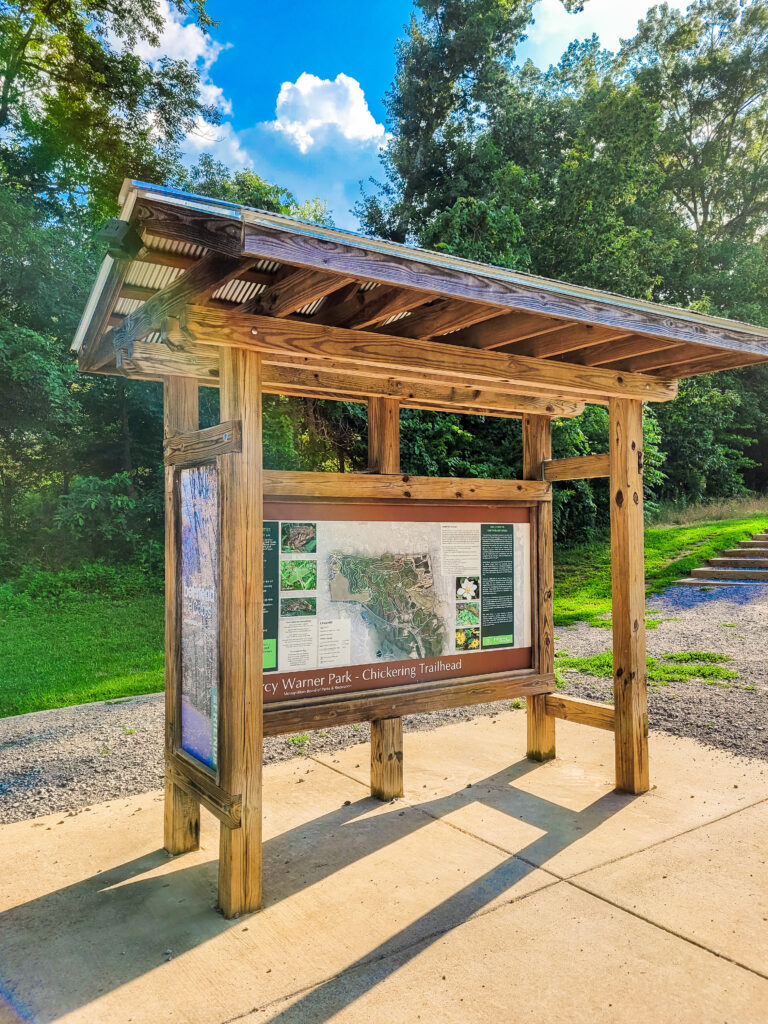 Chickering Trailhead and Entrance at Percy Warner Park