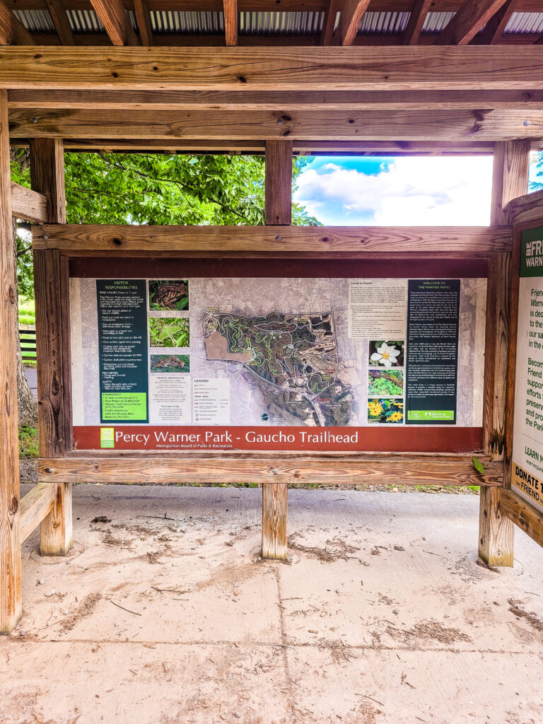 Percy Warner Park - Gaucho Trailhead and Entrance